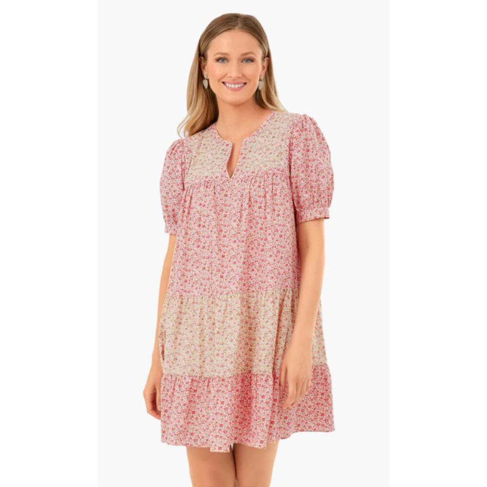 Tuckernuck Hyacinth House Multi Pink‎ Floral Hana Mini Dress Size Medium